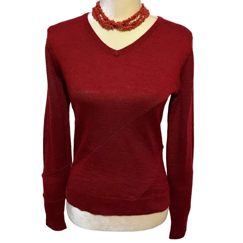 Harve Bernard Vintage Cranberry Sweater Women S